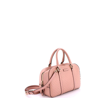 Gucci Convertible Top Handle Crossbody Bag Microguccissima Leather Medium