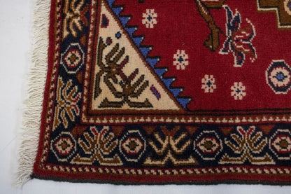 Hand-Knotted Geometric Tribal Oriental Area Rug
