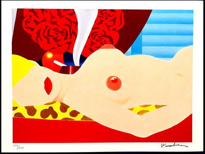 Tom Wesselmann Lithograph Handmade Coa Signed Op Numbered A Hand