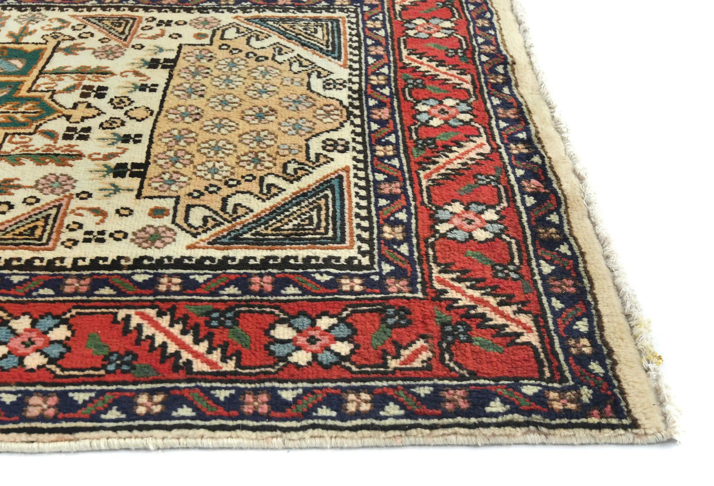 Hand-Knotted Wool Oriental Runner Rug 3X12 ft