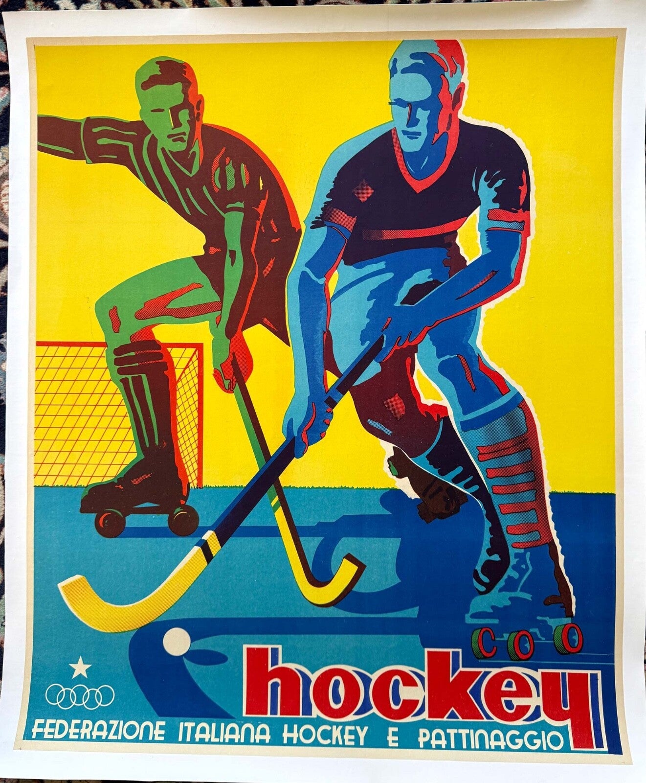 Hockey Federazione Italiana Hockey E Pattinaggio Corrado Mancioli 1954 Original