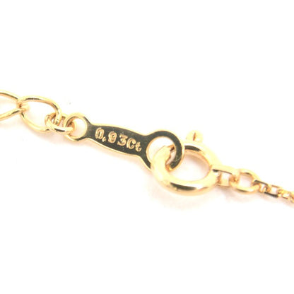Mikimoto Diamond Ball Necklace 0.93Ct Yellow Gold K18