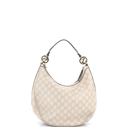Gucci Twins Hobo Guccissima Leather Medium