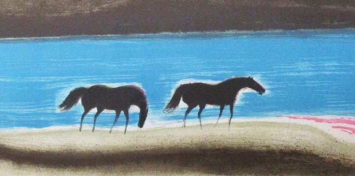 Andre Brasilier Twilight Lithograph Ed. 5/250 Pencil-Signed Framed With Box