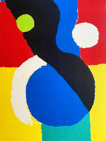 Sonia Delaunay Lithograph Coa Signed Op Numbered By Hand In Pencil