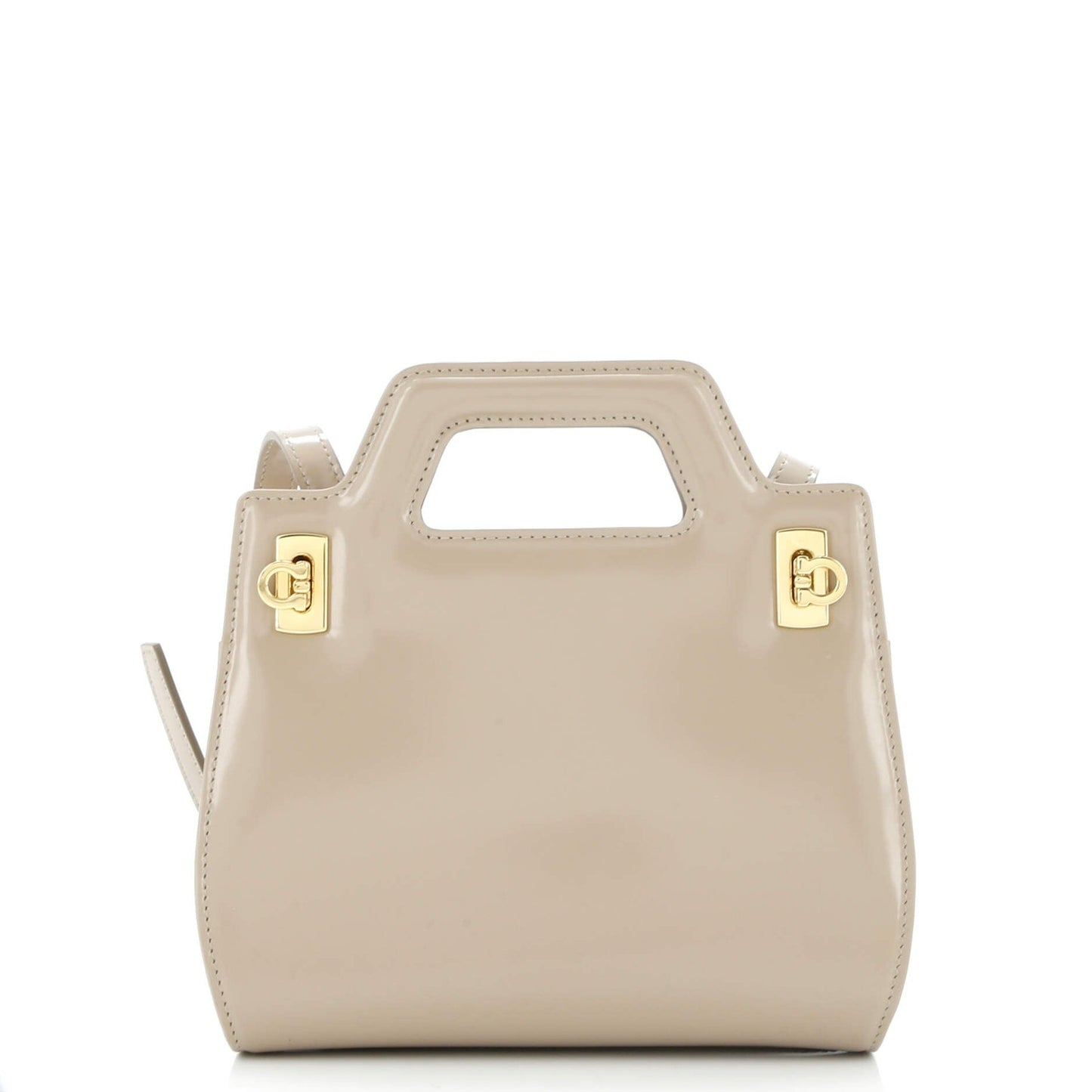 Salvatore Ferragamo Wanda Top Handle Shoulder Bag Leather Mini