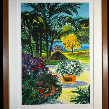 Jean Pierre Pophillat Seaside Park Lithograph Signed Edition 194/200 Framed