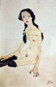 Egon Schiele Lithograph Numbered Coa