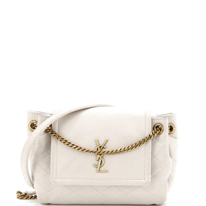 Saint Laurent Nolita Satchel Quilted Leather Mini