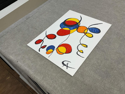 Alexander Calder Spirales " Lithograph Surrealism Multicolor