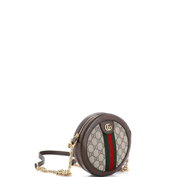 Gucci Ophidia Round Backpack Gg Coated Canvas Mini