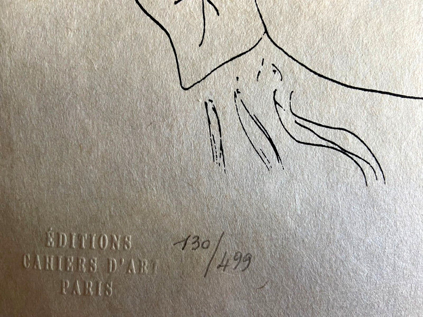 Henri Matisse Lithograph 1960 Coa Contract Signed
