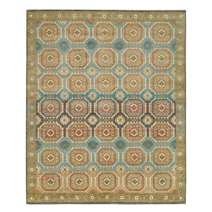 8'3"X10' Hand Knotted Natural Dyes,Caucasian Gul Motifs Oriental Rug
