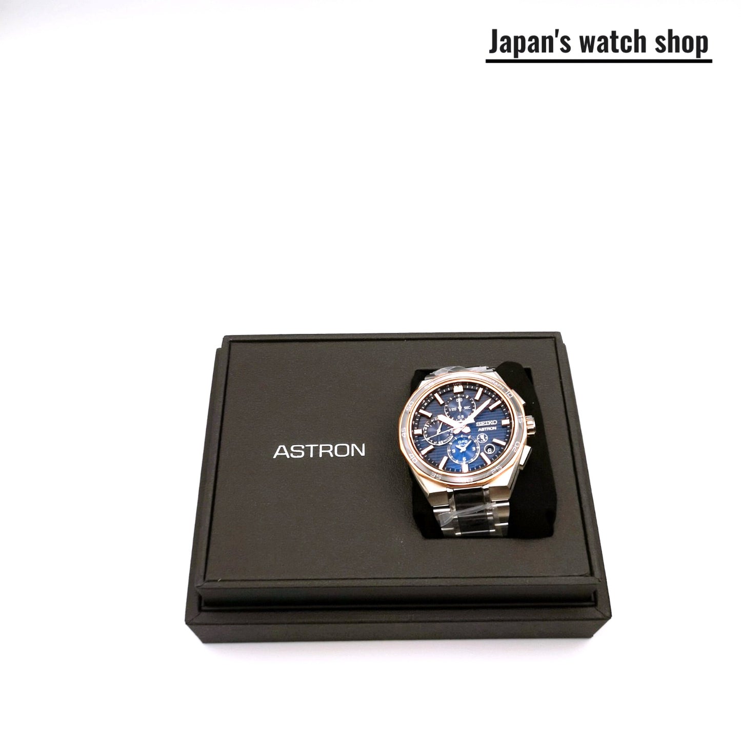 Seiko Astron Sbxc180 Black Gps Solar Titanium Men'S Watch New In Box