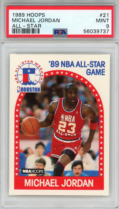 (PSA) Michael Jordan 1989 Hoops All-Star Card #21