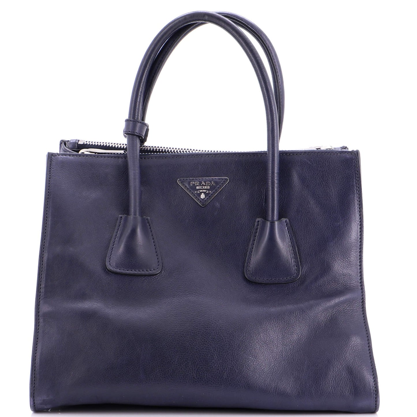 Prada Twin Pocket Convertible Tote Leather Medium