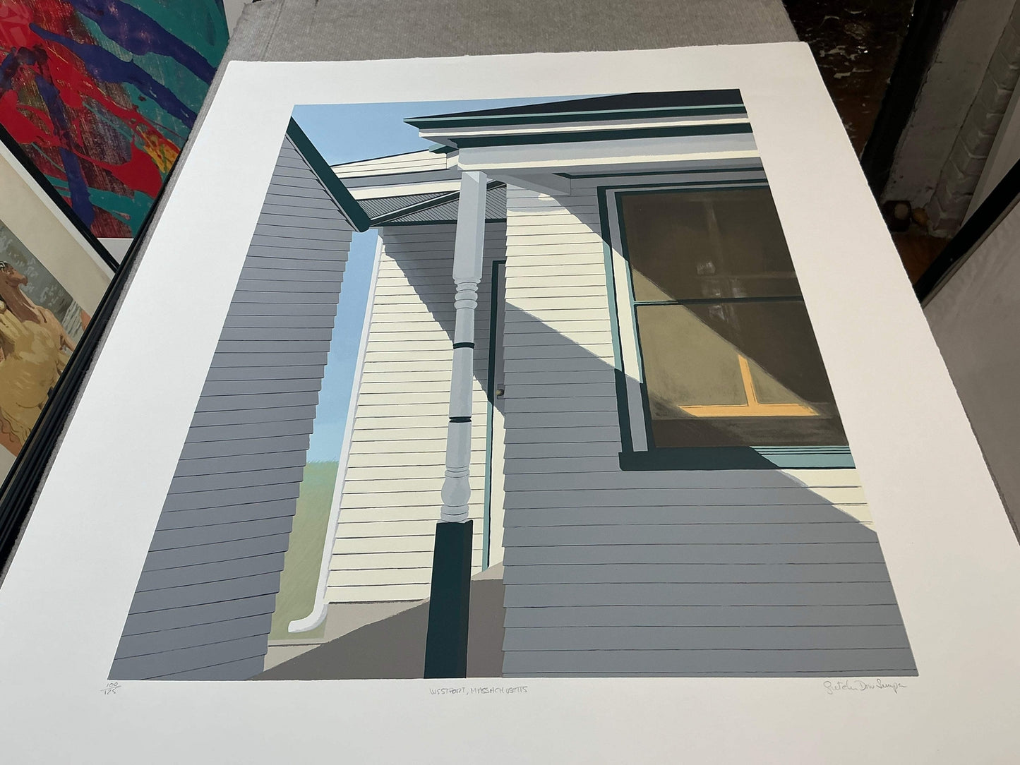 Gretchen Dow Simpson Westport Massachusetts Signed " Serigraph Con