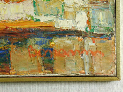 Bonanni Claudio (Italy) Original Painting Oil On Canvas Signed Framed