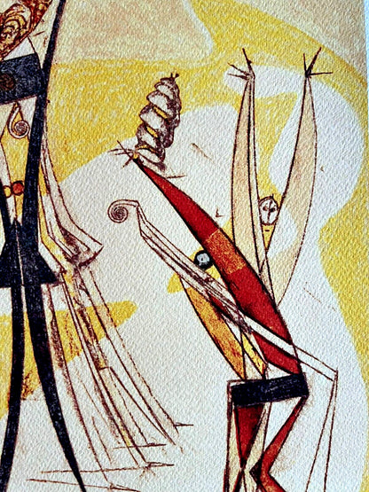 Max Ernst Lithograph Coa Signed Op Hand Numbered In Pencil Crayon