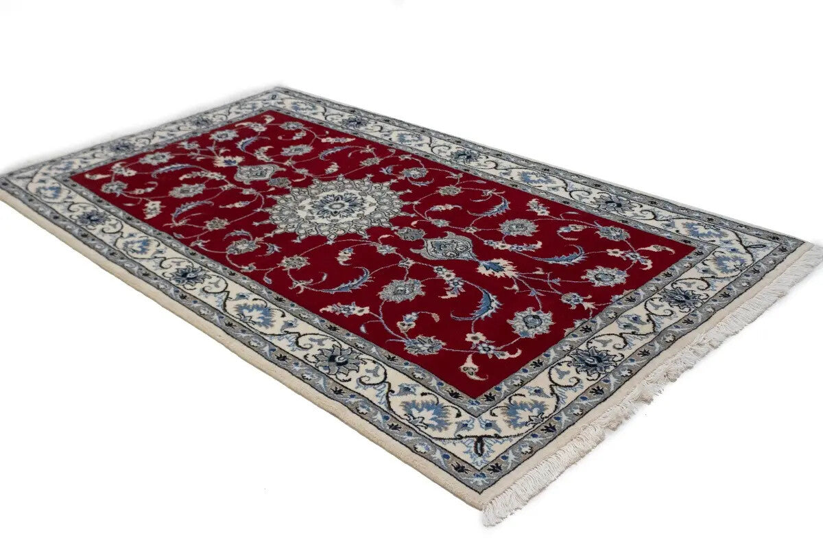4X7 Ft Handmade Red Oriental Rug Classic
