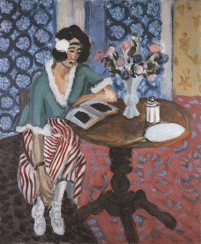 Henri Matisse Reading Girl At The Desk " Offset Lithograph Impressi