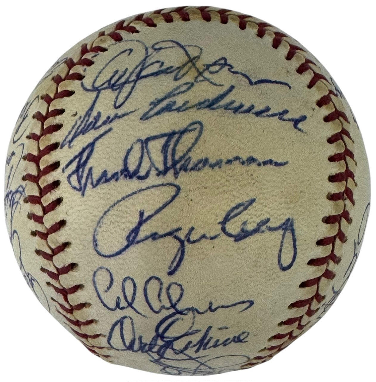 Old Timers Autographed Official National League Baseball