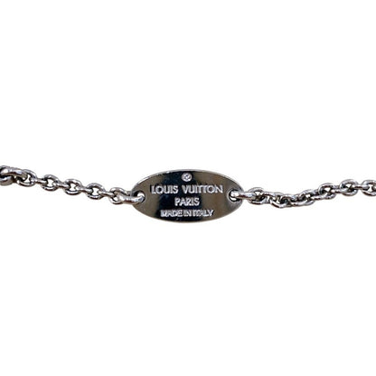 Louis Vuitton Essential V Necklace Metal Silver