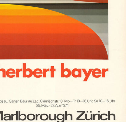 Herbert Bayer Marlborough Zurich " Lithograph