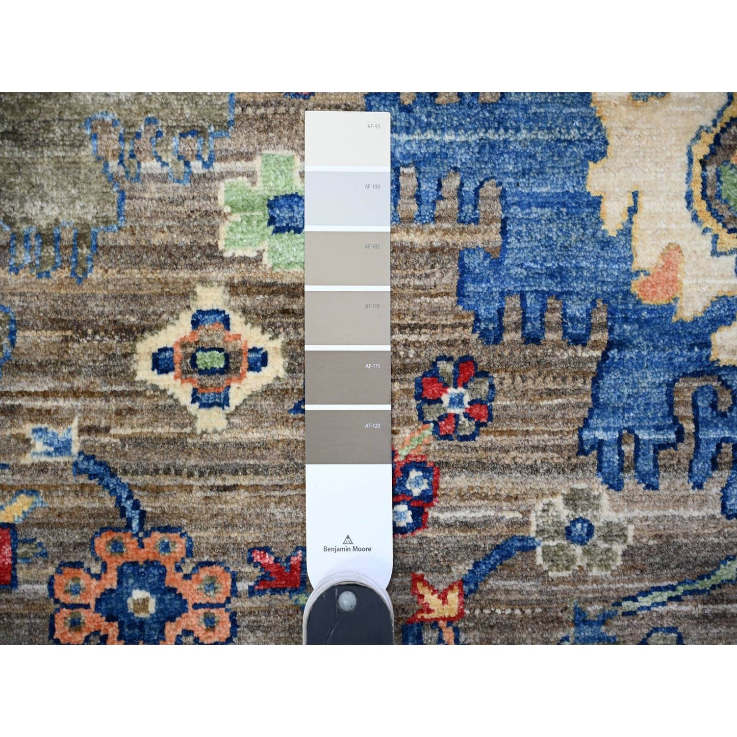 8'X9'10" Gray Aryana Collection Antique Mahal Design Oriental Rug