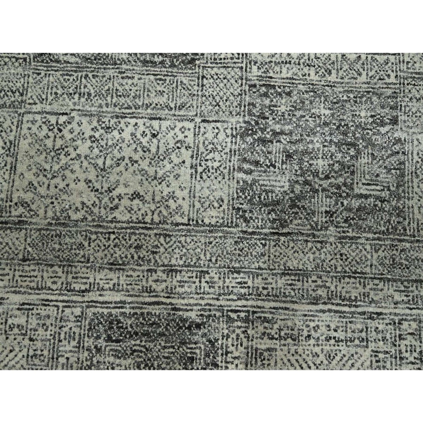 10'2"X14' Beige Ancient Garden Design Hand Knotted Pure Wool Oriental Rug
