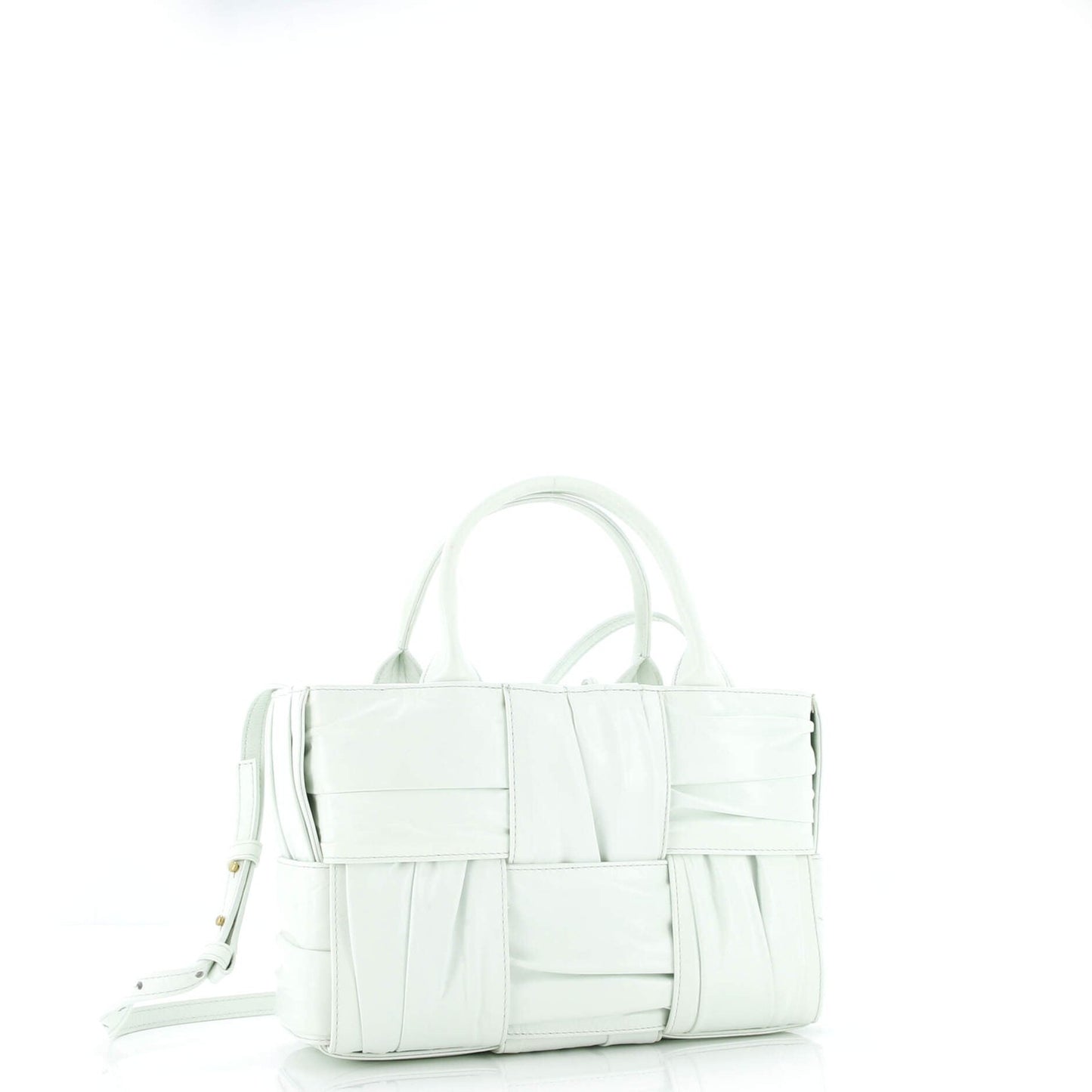 Bottega Veneta Arco Tote Maxi Intrecciato Plisse Leather Mini