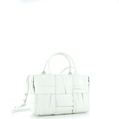 Bottega Veneta Arco Tote Maxi Intrecciato Plisse Leather Mini