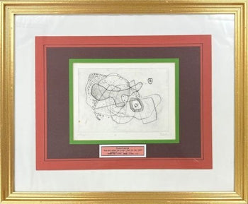 Art Rudolf Jahns Aus dem Leben der Linien 1967 Etching Signed 17/ 25 German