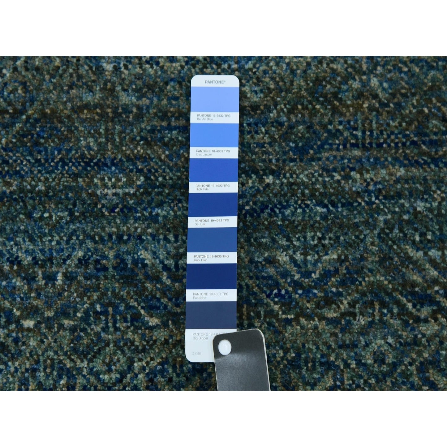 2'6"X10'1" Green Hand Knotted Kohinoor Herrita 100% Wool Oriental Rug