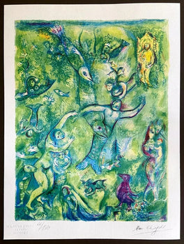 Marc Chagall Lithograph Coa Hand Numbered Signed Collection