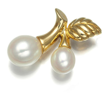 MIKIMOTO Brooch Freshwater Pearl 5.6mm/7.2mm