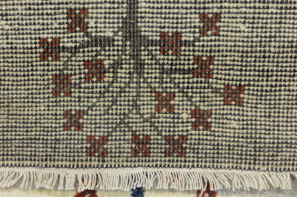 Multicolored Pictorial Tribal Rug Indo-Gabbeh