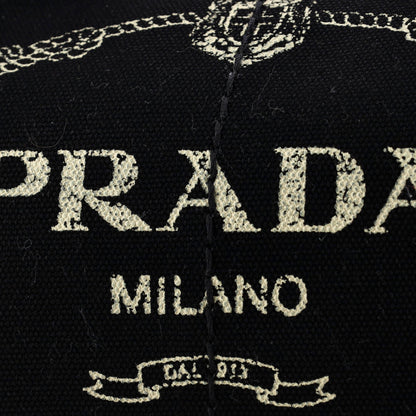 Prada Canapa Convertible Tote Canvas Large