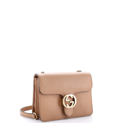 Gucci Interlocking Shoulder Bag Leather Small