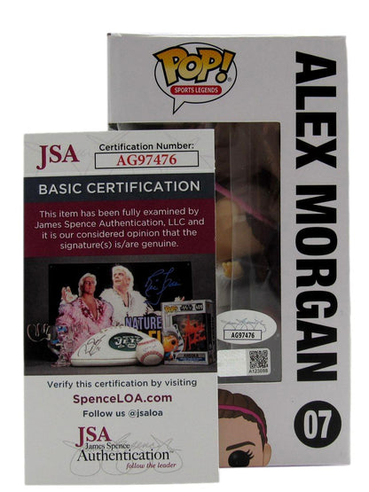 Alex Morgan Autographed/Signed Pop! Funko Pop Figurine #07 Usa Soccer Jsa
