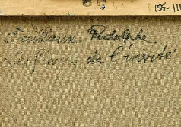 Rodolphe Caillaux (France) Original Painting Oil On Canvas Signed Framed Flower