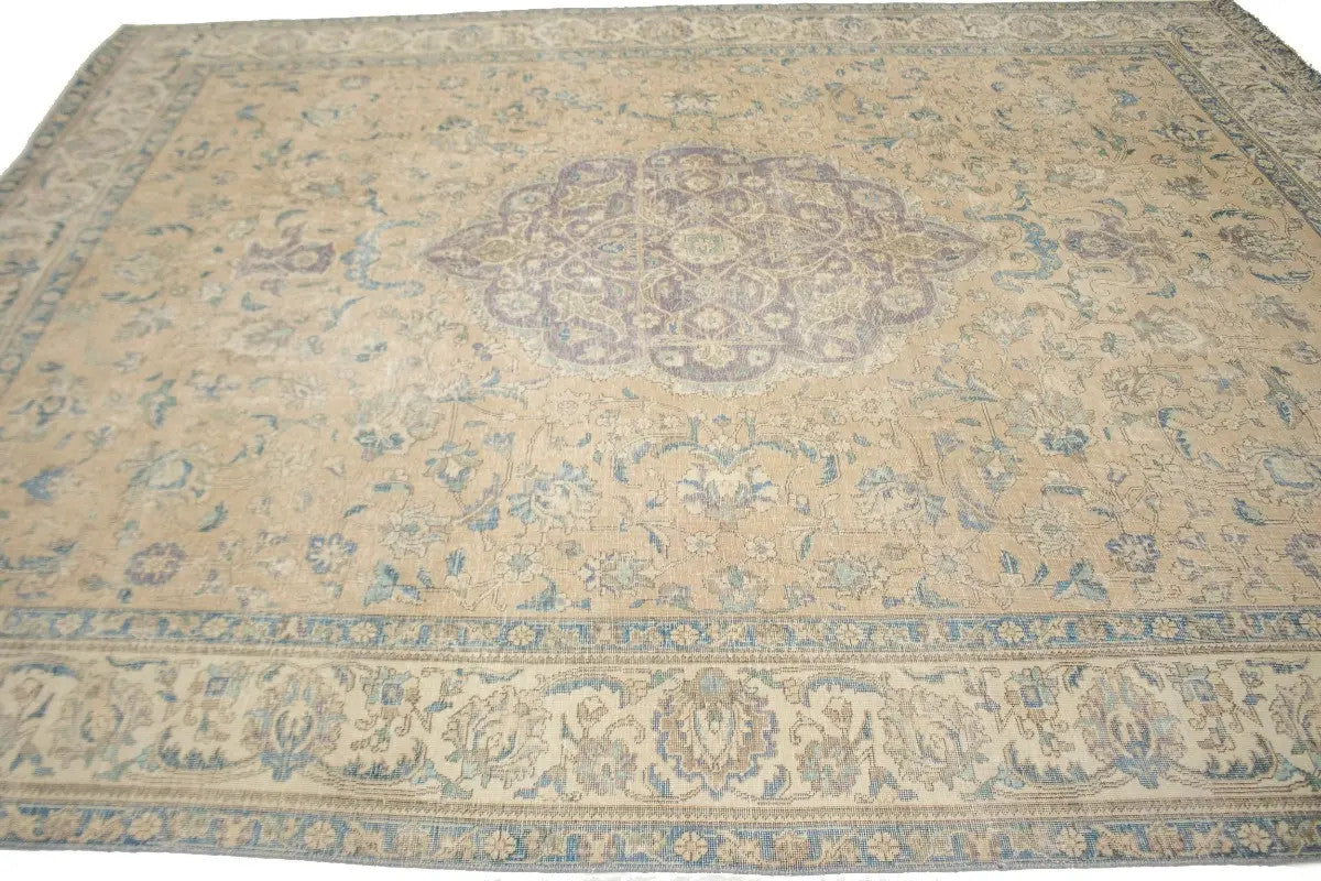 Oriental Rug 10x13 Classic Antique Farmhouse Muted Floral Style Carpet