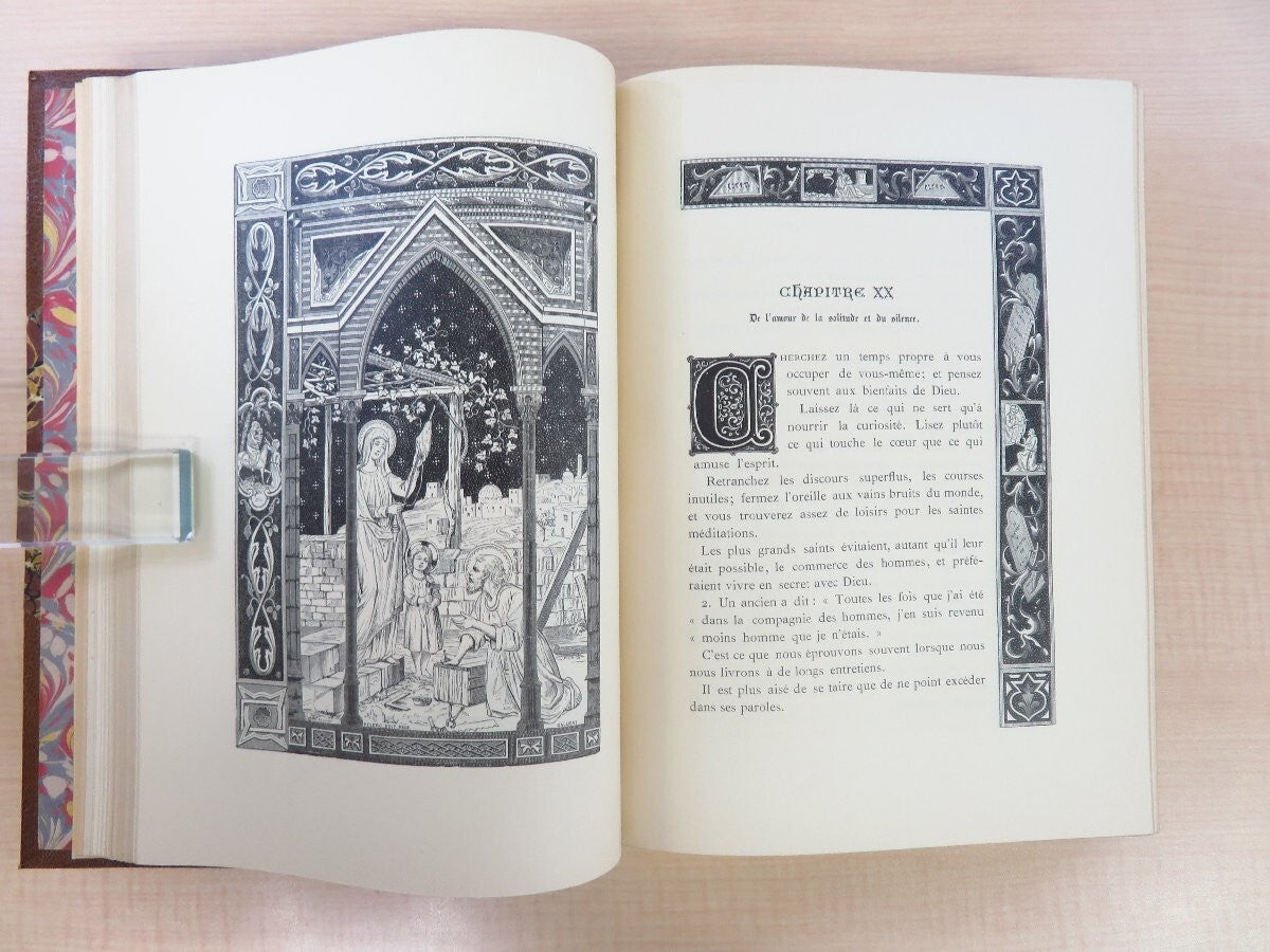 Thomas  Kempis Imitation De Jsus-Christ 1886 1St Edition Dijon Leather Binding