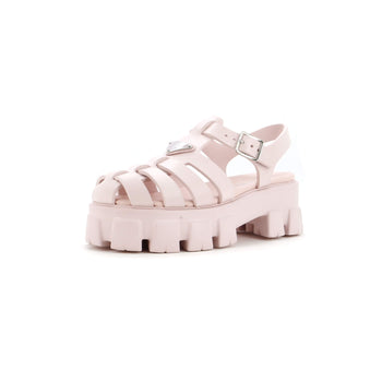 Rubber Prada Women's Monolith Cage Platform Sandals