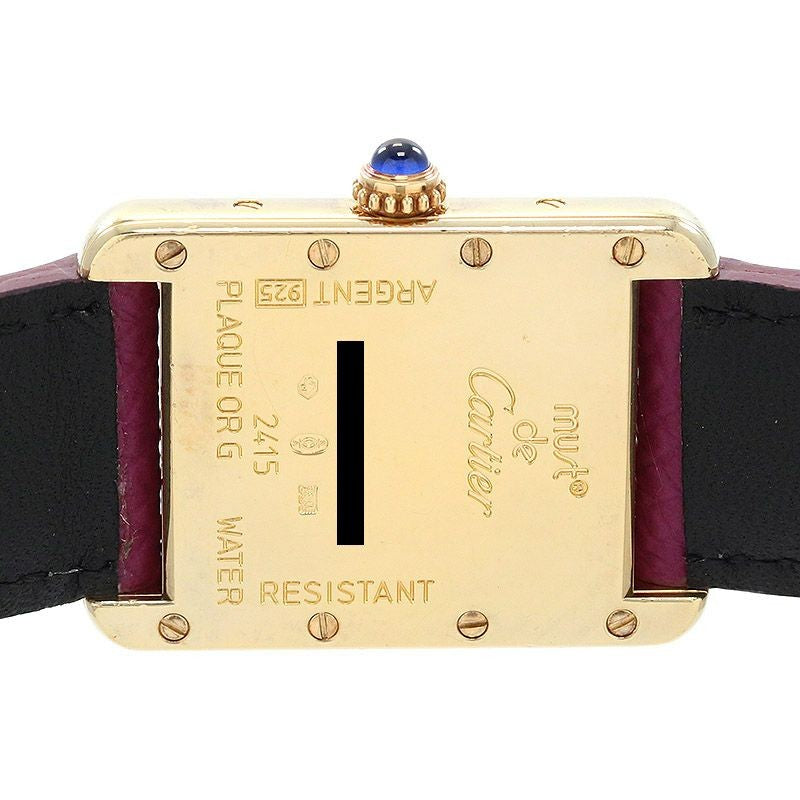 Cartier Must Tank Sm Vermeil 2003 Christmas Limited Edition W1017554