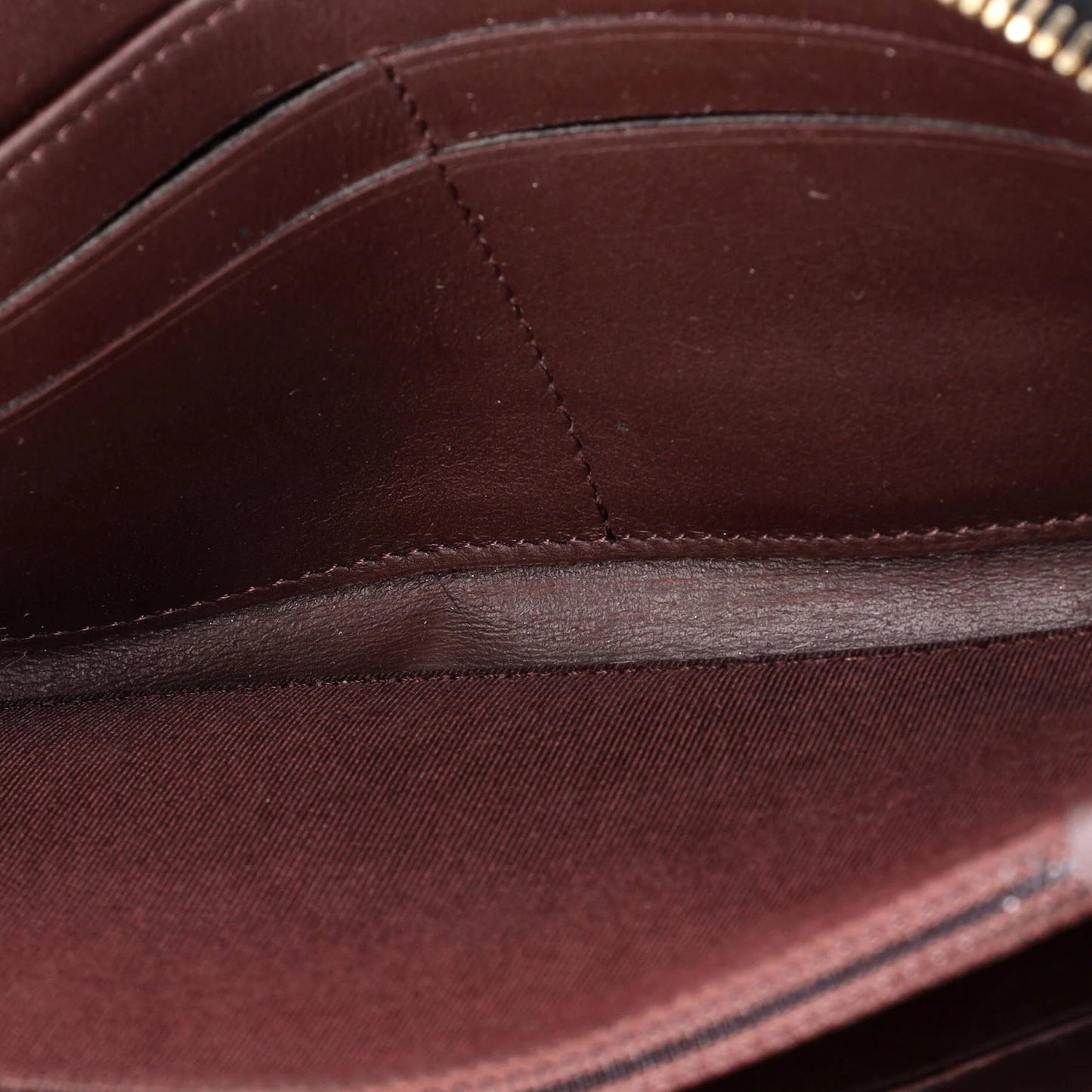 Chanel Zip Around Wallet Quilted Caviar Long