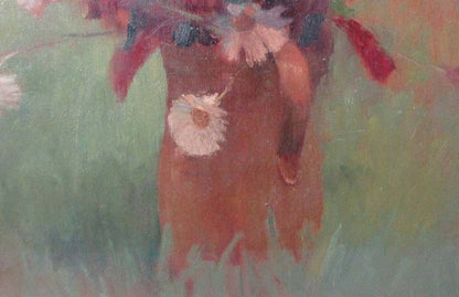 Yvette Dreanne Fleurs Original Oil Painting On Board Signed French Still Life