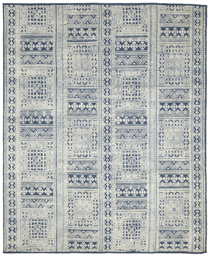 Large Modern Geometric Oriental Rug Cream