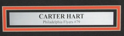 Carter Hart Autographed 16X20 Photo Philadelphia Flyers Framed Fanatics