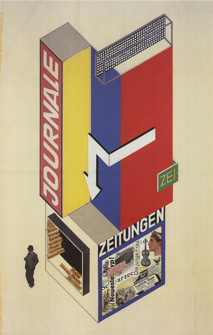 Herbert Bayer Zeitungsstand/Newspaper Stand " Offset Lithograph 199